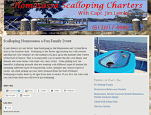 Tablet Screenshot of homosassascallopingcharters.com